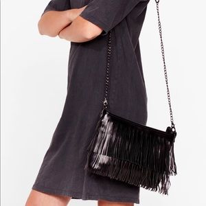 Chain/ Fringe Crossbody Bag!